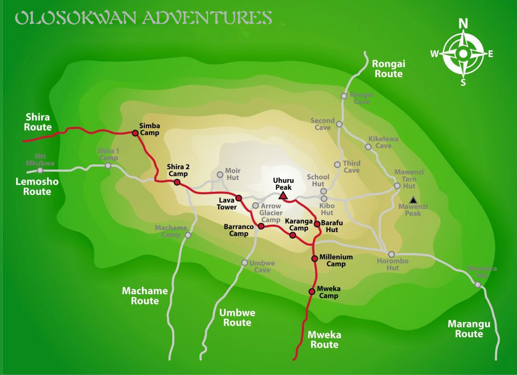 Shira-Route.Olosokwan Adventures